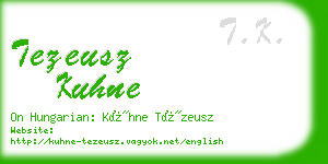 tezeusz kuhne business card